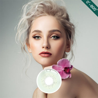 1Pair FDA Certificate Eyes Beautiful Pupil Colorful Girl Cosplay Contact Lenses  PHALAENOPSIS GREEN