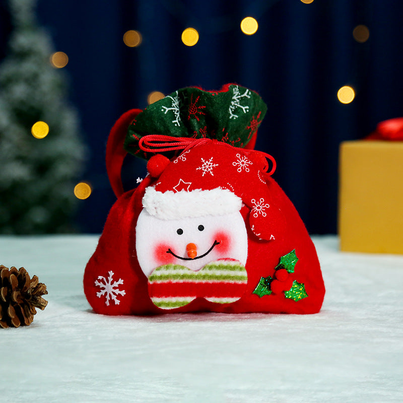 Christmas Creative English Apple Bag Santa Claus Children&