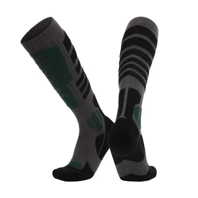 New Merino wool skiing socks with thickened towel bottom for men and women&