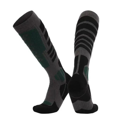 New Merino wool skiing socks with thickened towel bottom for men and women&
