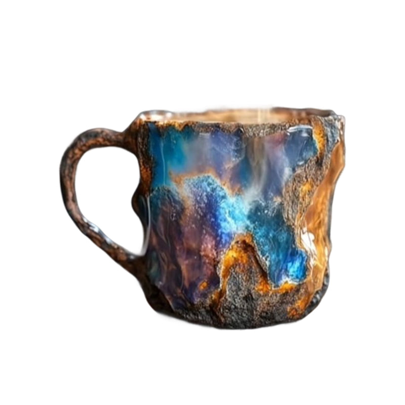 Healing &amp; Spiritual Gifts: New Multi-Color Natural Mineral Crystal Mug. Colorful Crystal Christmas Mug for Coffee, Perfect for Festival.