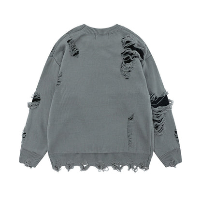 Trendy Lazy Crochet Hole Sweater Men&