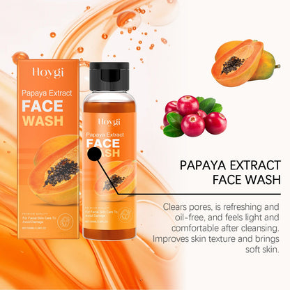 Papaya Face Wash Gentle Cleanser Not Tight Moisturizing Hydrating Moisturizing Skin Tender Skin Care Face Wash