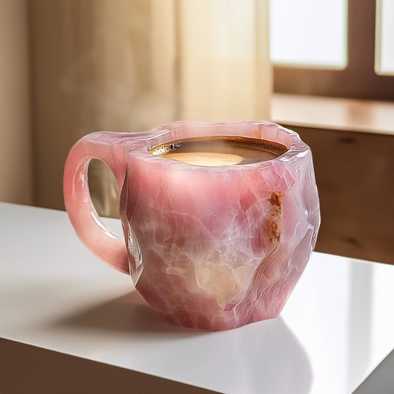 Healing &amp; Spiritual Gifts: New Multi-Color Natural Mineral Crystal Mug. Colorful Crystal Christmas Mug for Coffee, Perfect for Festival.