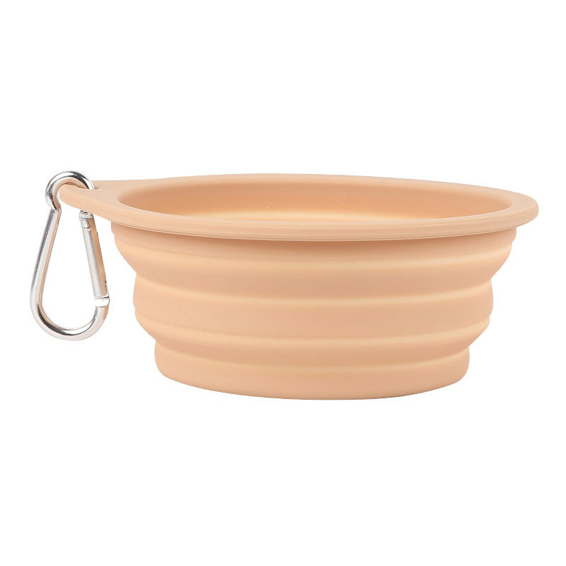 Silicone Foldable Bowl Portable Pet Bowl 600ml Cat Bowl Travel Pet Portable Dog Bowl