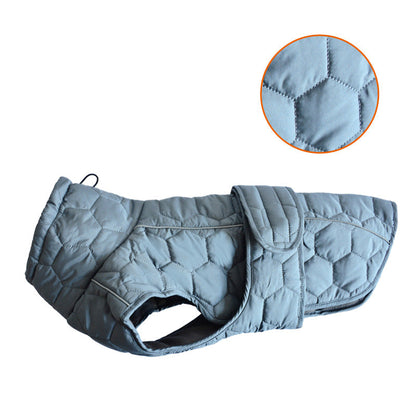 Thick and warm dog clothing outdoor cotton coat vest for winter warmth
