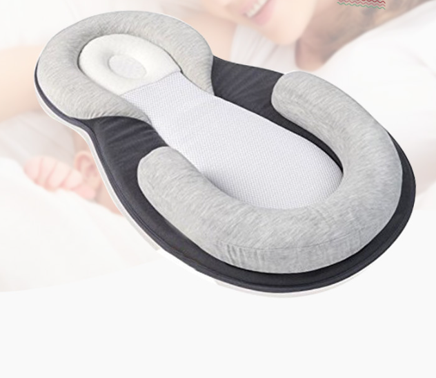 Baby Pillows for Sleeping,Baby Snuggle Nest Sleeper Lounger with Soft&amp;Breathable Head Support Pillow
