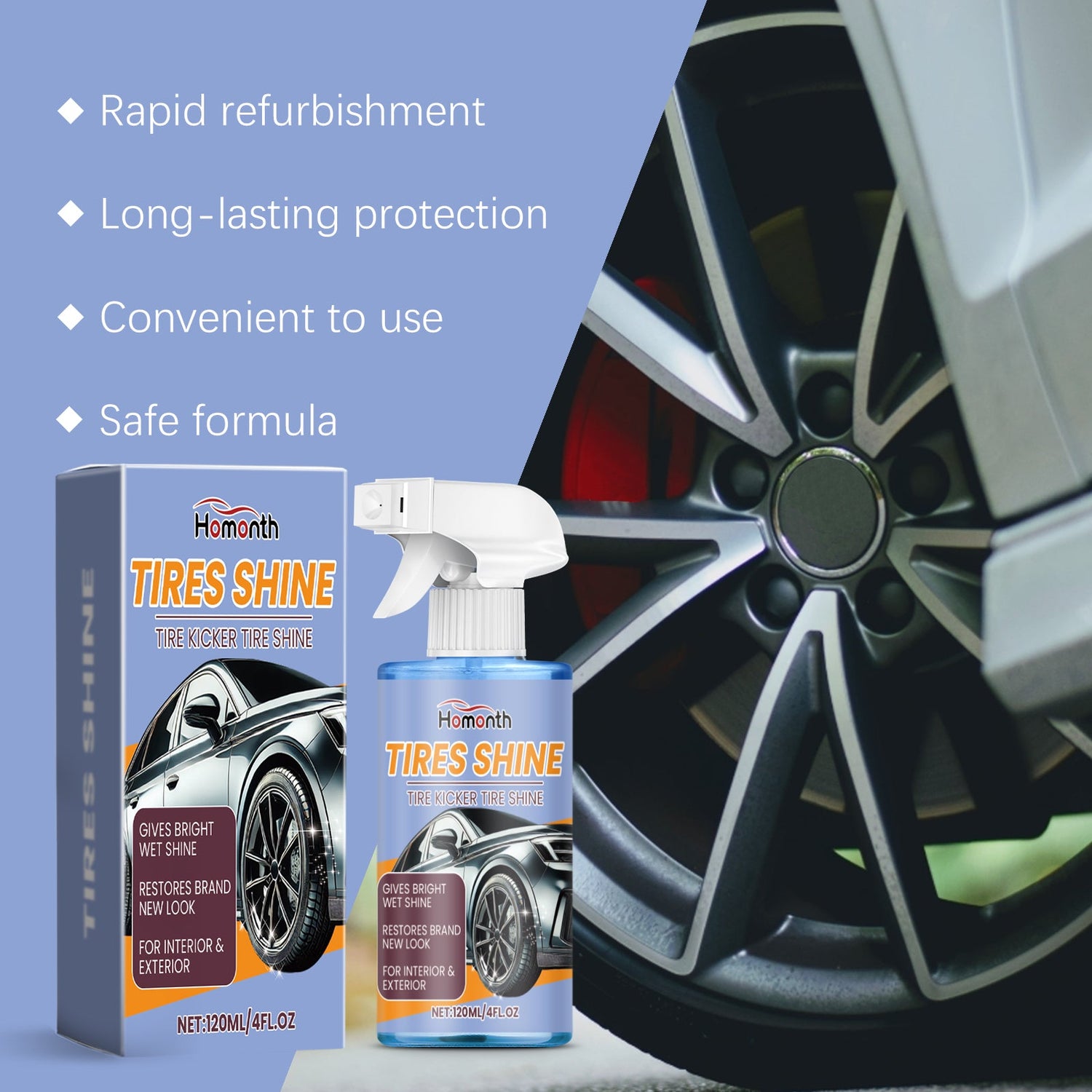 Automobile Tire Retreading Spray Tire Protection Oil Glaze Waterproof Antifouling Lasting Retreading Spray
