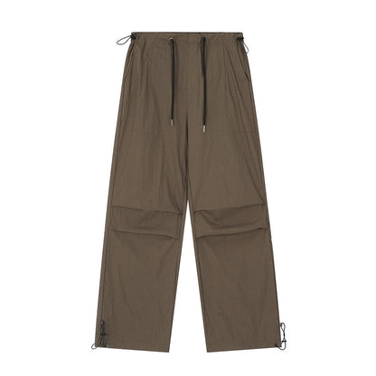 Wrinkled Casual Straight Cargo Pants Men&