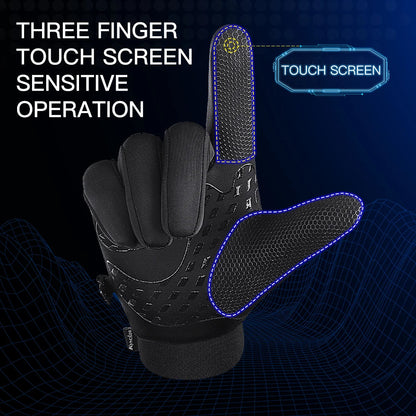 Outdoor warm cold windproof riding gloves touch screen windproof and anti-skid women&