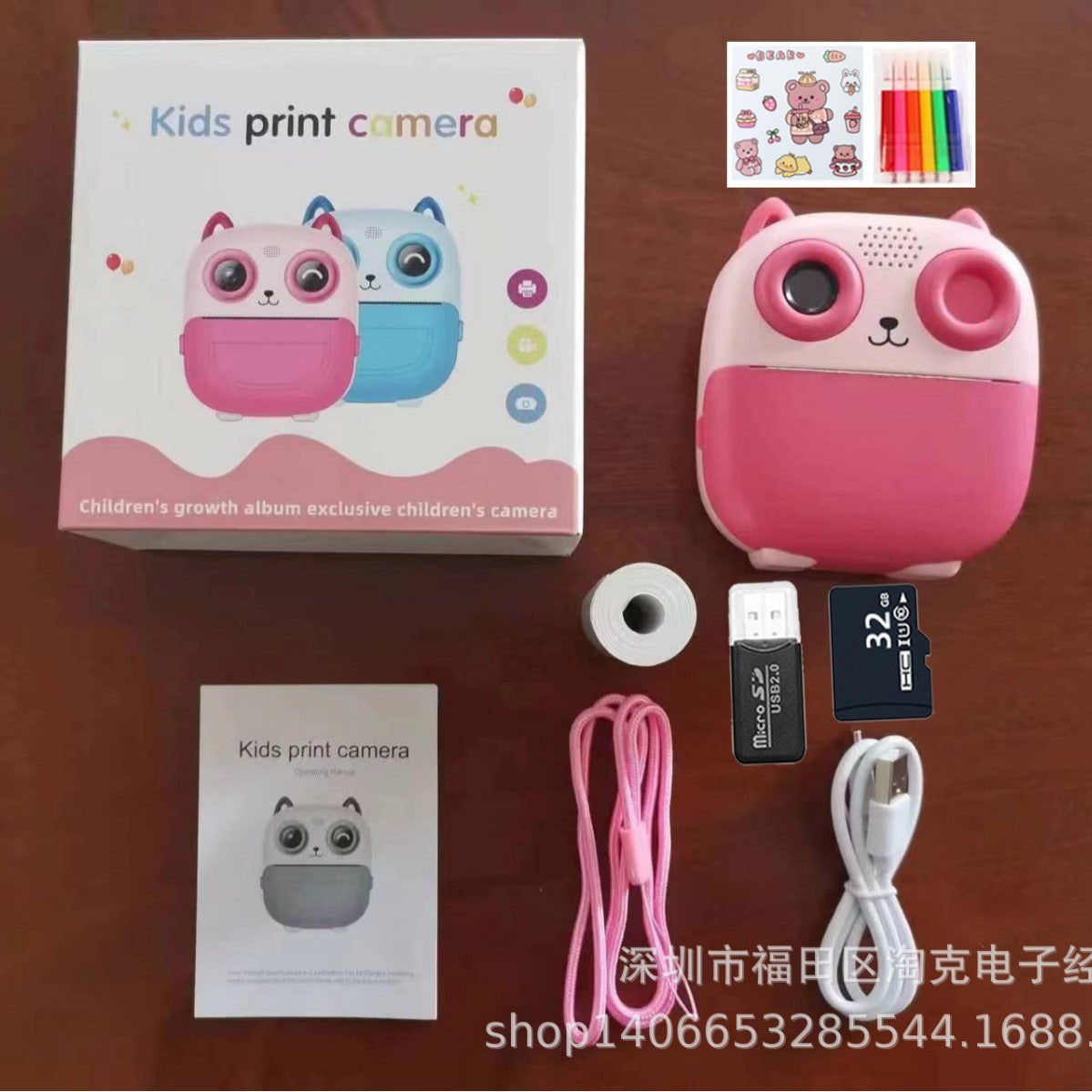 Polaroid high-definition printing photography video recording instant shooting instant printing children&