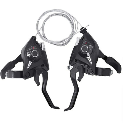 Bike Derailleurs 3x7 21 Speed Switch MTB Bicycle Shifter Levers Brake with Shift Cable Cycling Disc Handle for Bike Trekking