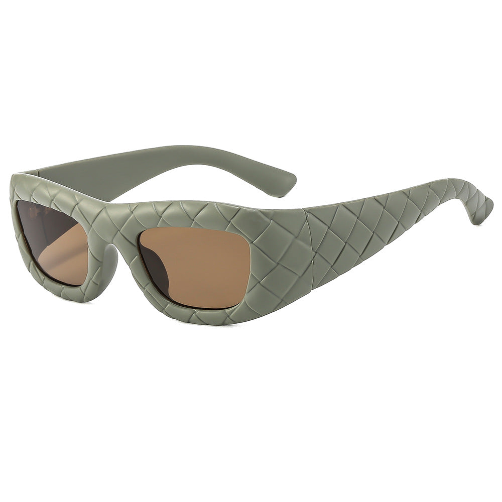Weaving design frame, personalized fashion sunglasses, men&