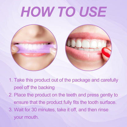Purple Teeth Whitening Dental Strips