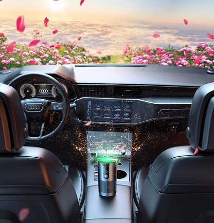 Intelligent car air purifier for formaldehyde and smoke removal UVC negative ion USB car disinfectant