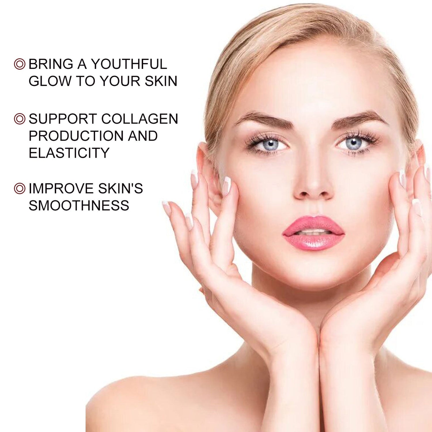 Peptide Face Serum, Fade Out Fine Lines On Your Forehead Skin Moist Hydrating Anti-Aging Essence