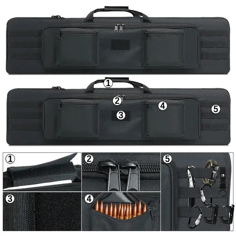 Firearm gear: pistol bags, rifle case, carbine backpack, sniper pistol protector, airsoft bag &amp; hunting accessories.