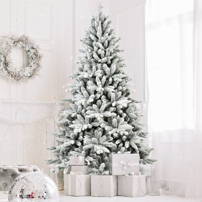 5FT PE&amp;PVC Flocked Christmas tree
