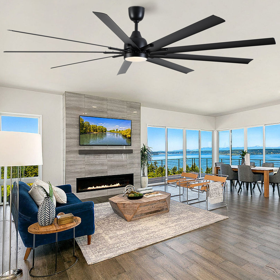 84-Inch Black Ceiling Fan Remote