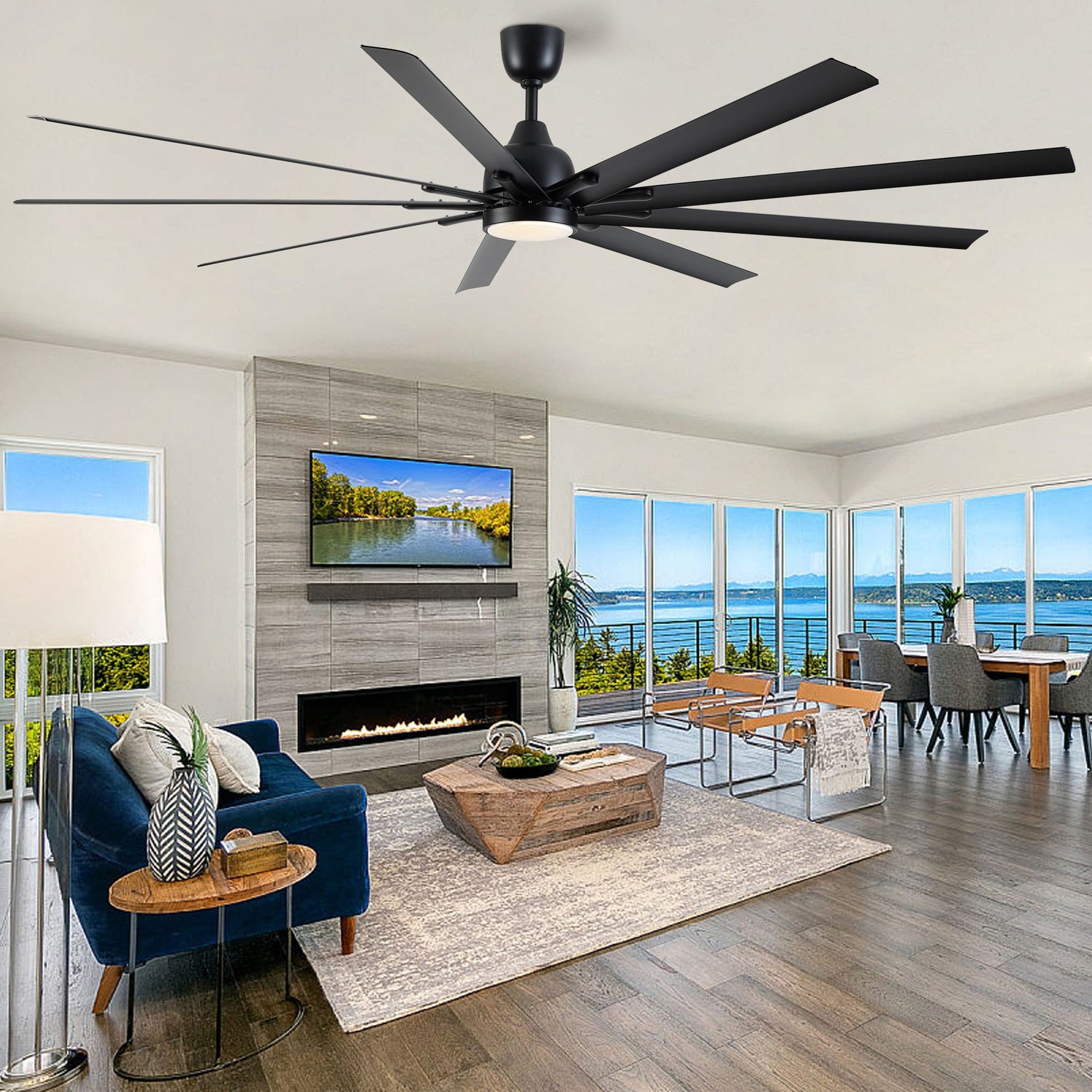 84-Inch Black Ceiling Fan Remote