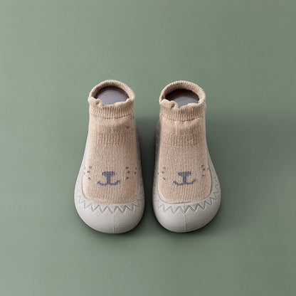 Baby Floor Shoes and Socks Autumn and Winter New Rubber Sole Lightweight Neonatal Soft Sole Walking Shoes Children&