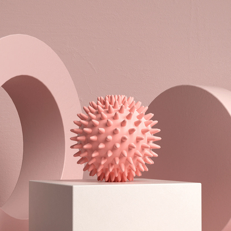 Durable sport massage ball. Spiky design for myofascial release, deep - tissue work, trigger points, muscle recovery &amp; pain reli