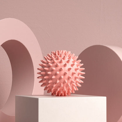 Durable sport massage ball. Spiky design for myofascial release, deep - tissue work, trigger points, muscle recovery &amp; pain reli