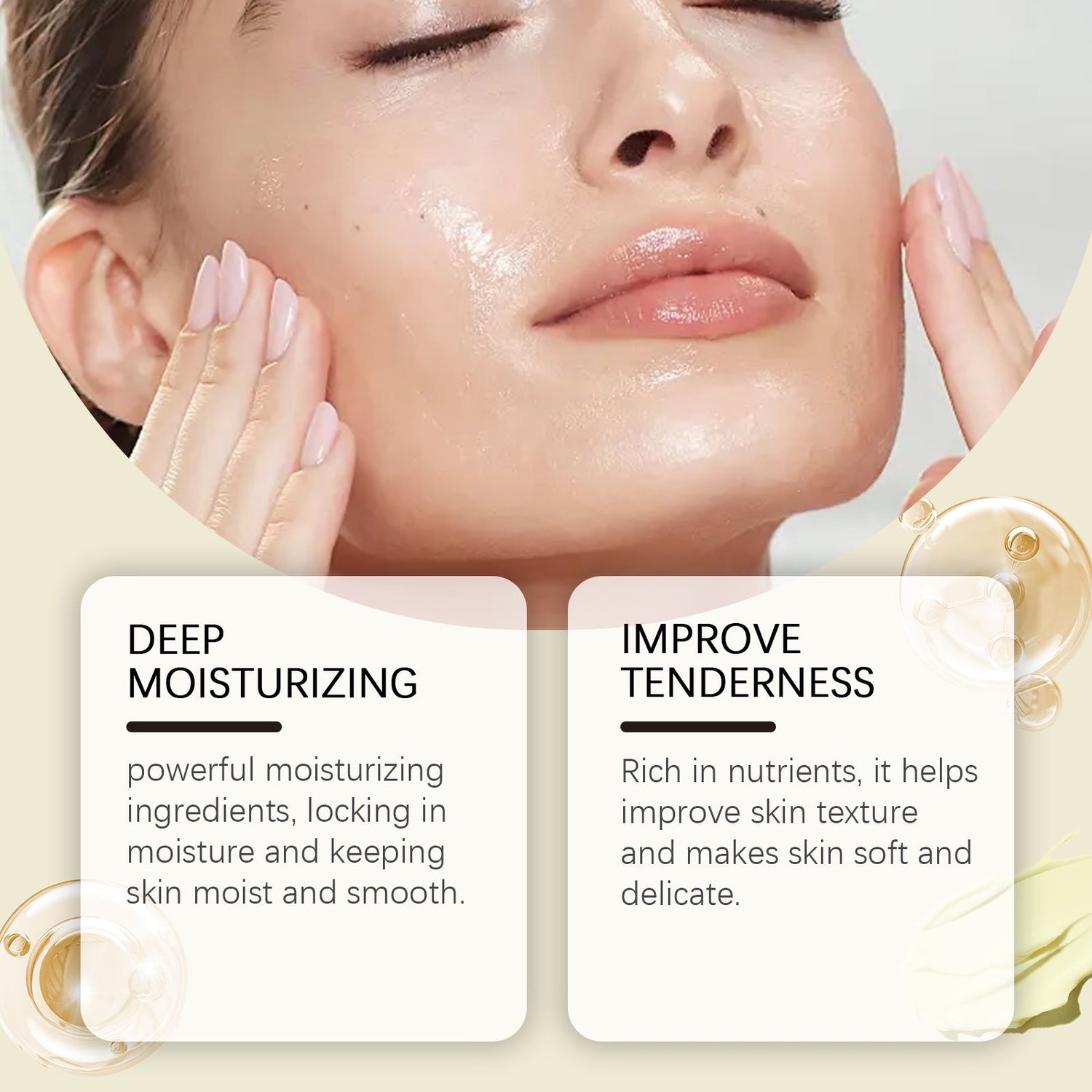 Tallow Honey Facial Moisturizer Hydrating Moisturizing Gentle Care Skin Cream