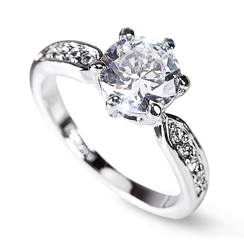 Elegant and luxurious wedding ring, women&