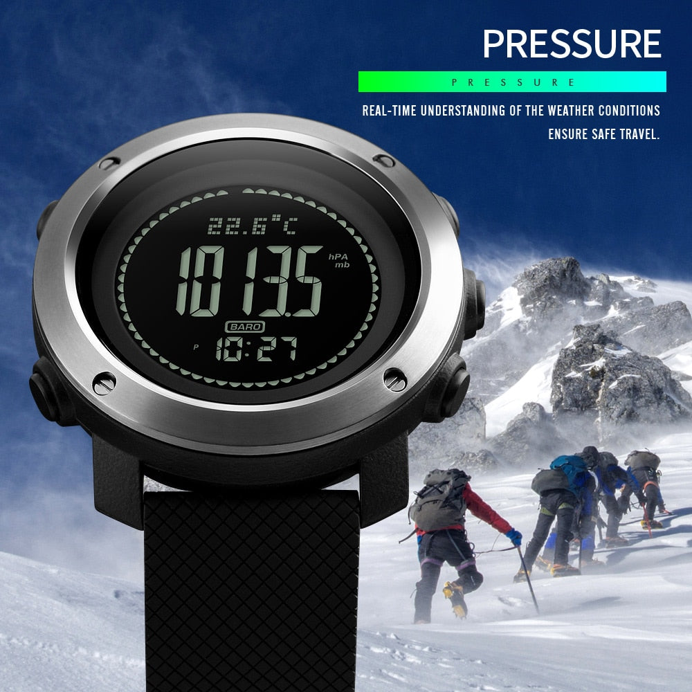 SKMEI 1427-belt type  altimeter barometer thermometer altitude men&