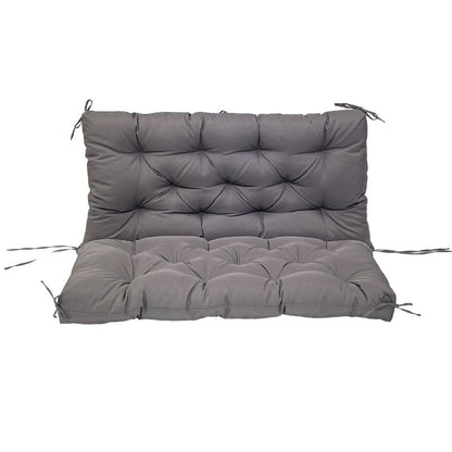Outdoor 2/3-seater bench/swing cushions: thickened, with backrest, waterproof.