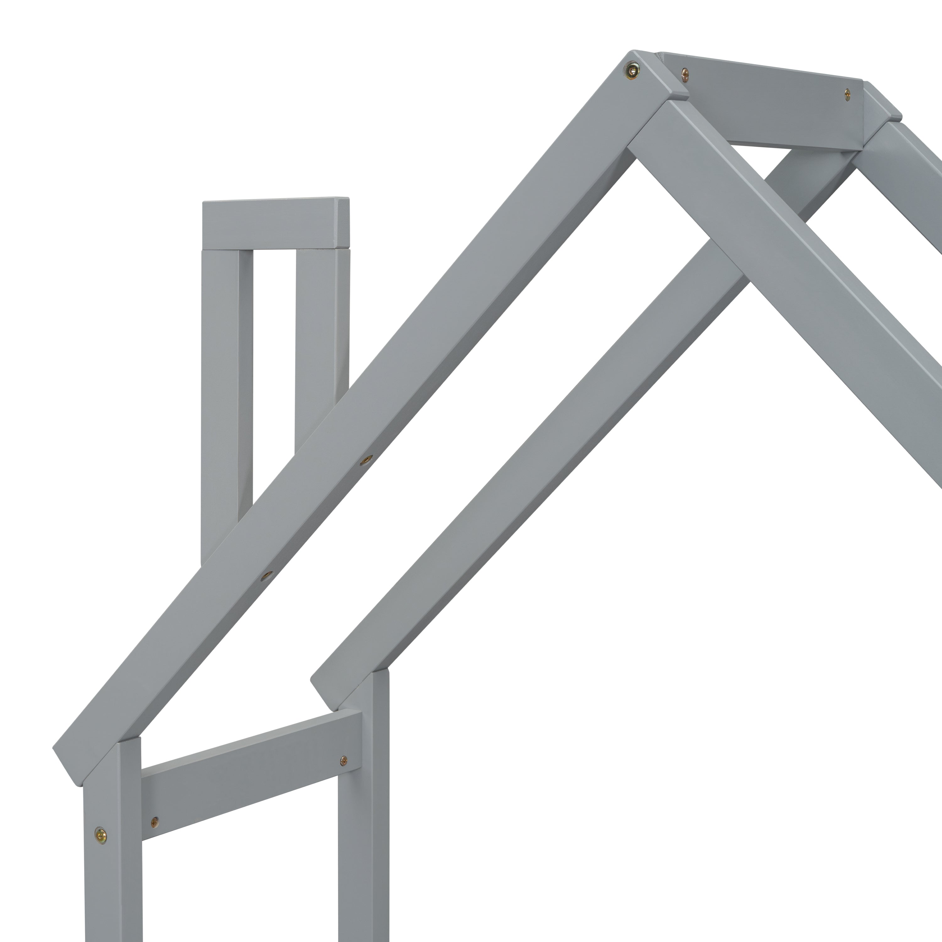 House-shaped Wooden writing Desk,Kids study Table,Bookshelf &amp; Toy Storage,Grey