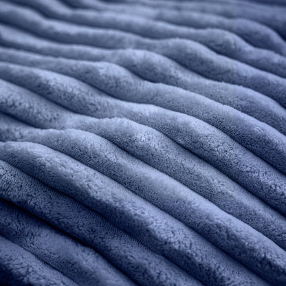 Faux Fur Classic Bean Bag blue