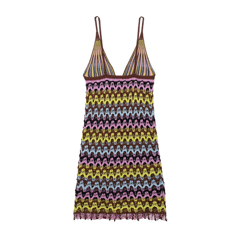 Sexy Backless Knitted DressStyle Fashion Women&