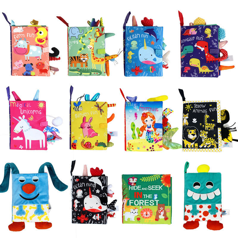 Baby toys three-dimensional cloth books that cannot be torn apart washable children&