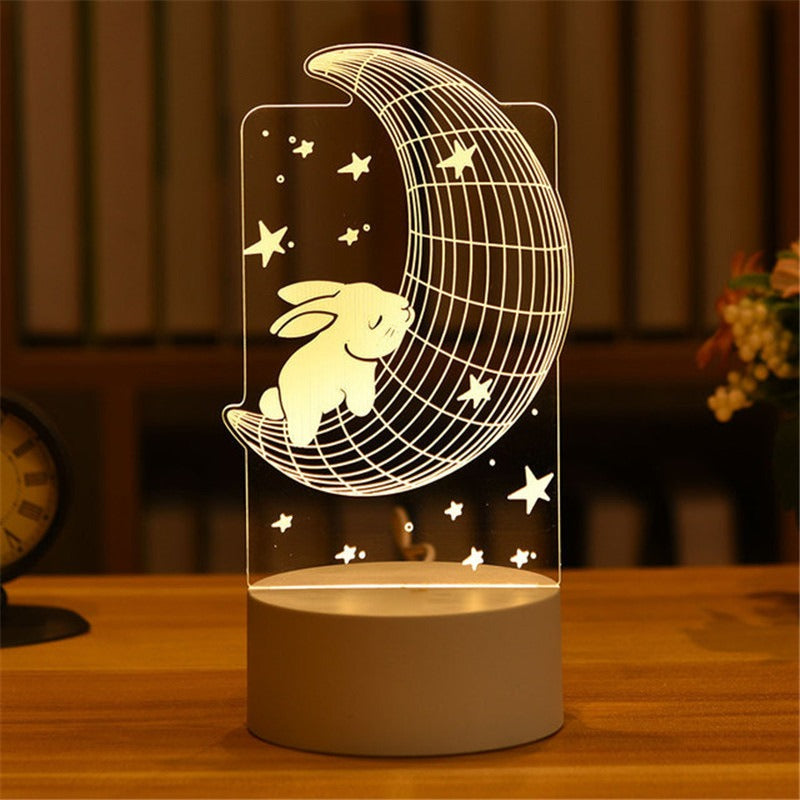 3D Night Light LED Table Light Creative Gift Bedhead Light Small Gift Valentine&