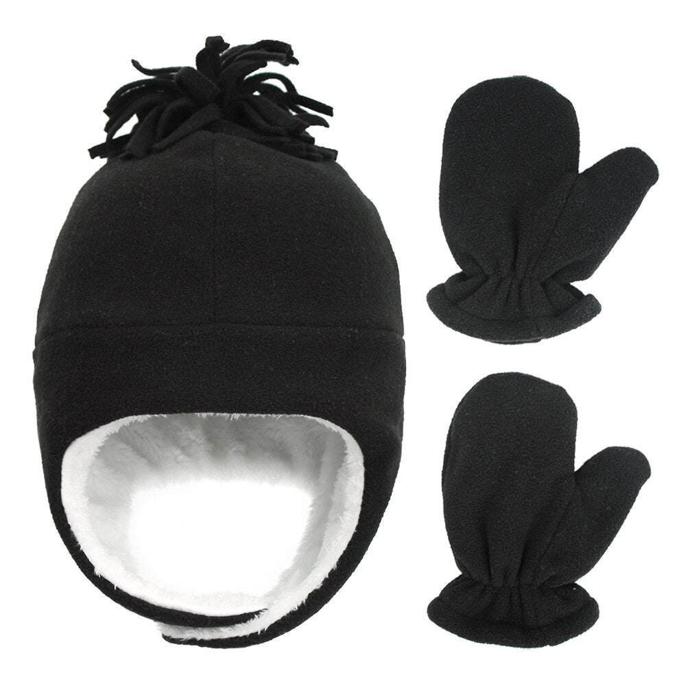 Hat Baby Boy Gloves Set Beanie Newborn Photography Accessories Children&