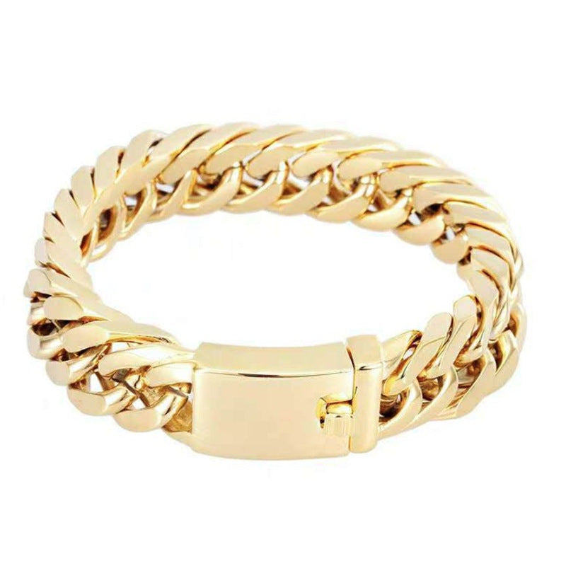 Fashionable 18K gold plated men&