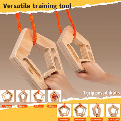 1/2PCS Climbing Pull-Up &amp; Hangboard: Finger &amp; Forearm Strengthener for Rock Climbing Training