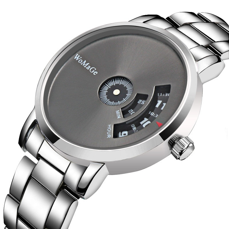 WoMaGe Fashion Watch Men Watches Stainless Steel Creative Men&