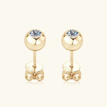 Moissanite 925 Sterling Silver Stud Earrings