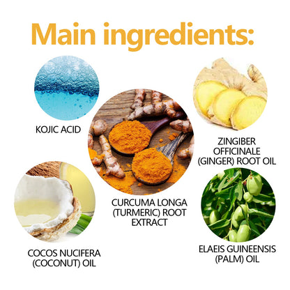 Turmeric &amp; Kojic Acid Soap, Gently Clean Face Fade Spots Brighten Skin Tone Moisturize And Moisturize Even Skin Tone