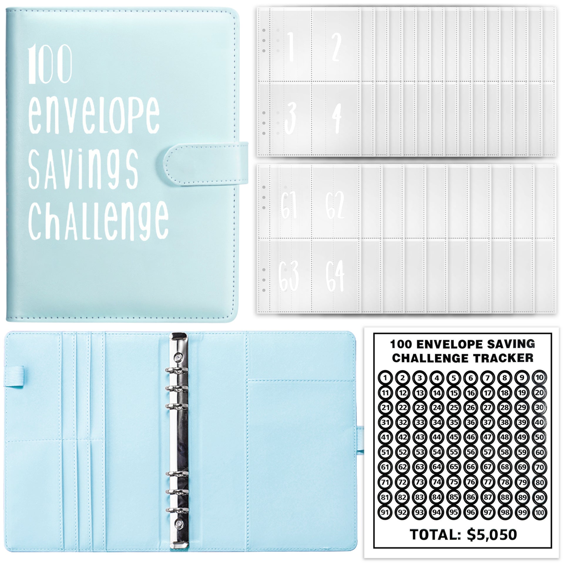 100 Day Challenge Loose leaf Notebook Couple&