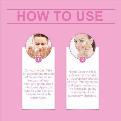 Pore Refinement Essence Set, Deeply Clean The Skin And Fine Pore Skin Cream