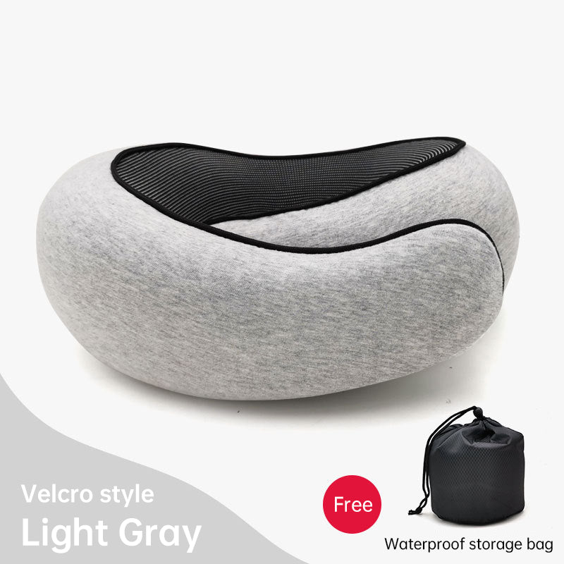 Memory Foam Neck Travel Pillow: Soft, 360° Head Support, for Home, Plane &amp; Car