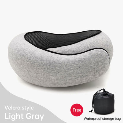 Memory Foam Neck Travel Pillow: Soft, 360° Head Support, for Home, Plane &amp; Car