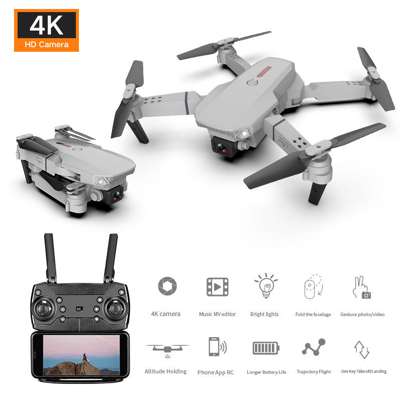E88 Drone HD Camera Quadcopter Long Range Air Pressure Fixed Height Children&
