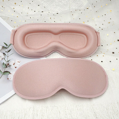 3D blackout eye mask integrated 3D nasal wing breathable elastic band adjustment