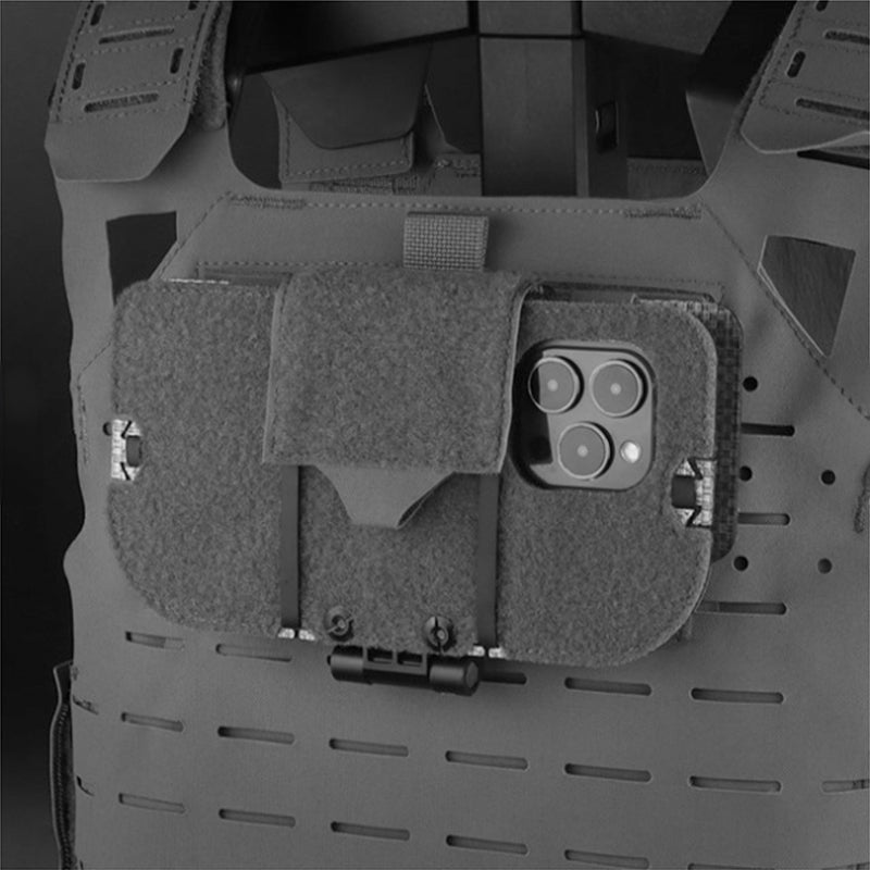 Tactical Phone Pouch, Molle, for Airsoft, Camping, Hunting. Foldable, for Phone &amp; Map.