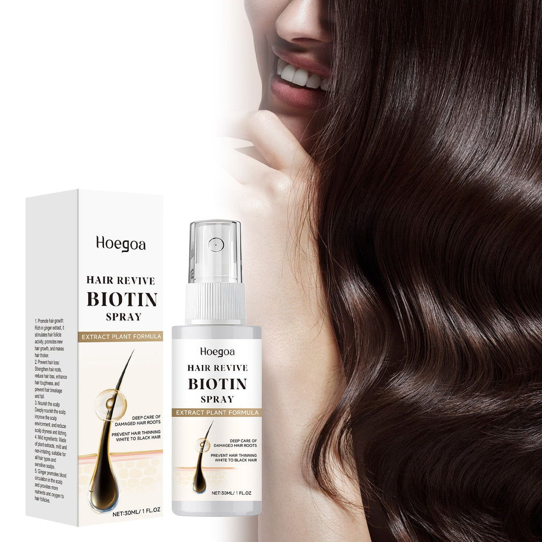 Hair Care Spray Herbal Ingredients Gently Nourishes Hair, Softens And Brightens Hair Care Spray